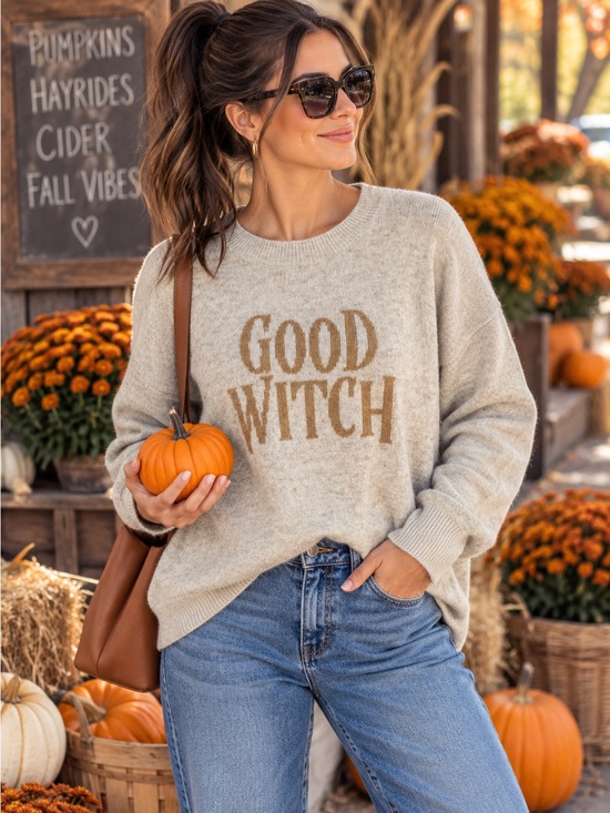 Vince Camuto Sweaters - Vince Camuto Good Witch Graphic Sweater